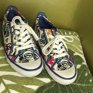 Coach Barrett Poppy Scribble Sneakers - US 5 / EU 35